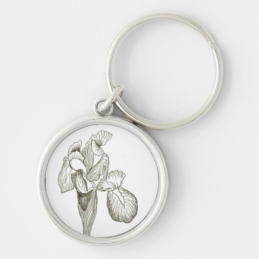 Elegant Iris Sleutelhanger (Voorkant)