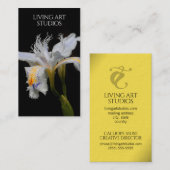 Elegant Iris Studio Fotograaf Florist Nursery Visitekaartje (Voorkant / Achterkant)