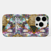 Elegant iriserend meisjesachtig geometrisch Case-Mate iPhone case (Achterkant (horizontaal))