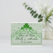 Elegant Irish Aankondigingskaart (Staand voorkant)