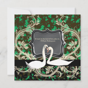 Elegant Irish  verloving shamrock Kaart