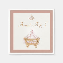 Elegant Islamic Aqiqah Baby Girl Napkin Servet