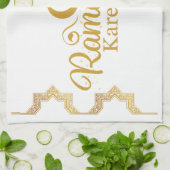 Elegant Islamic Calligraphy Ramadan Decor Theedoek (Gevouwen)