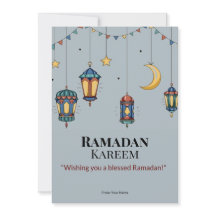 Elegant Islamitisch Ramadan Wenskaart – Gepersonal