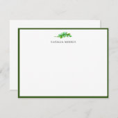 Elegant Island Palm Branch Notitiekaartje (Voorkant / Achterkant)