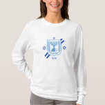 Elégant Israël mode T-shirt & drapeau israélien<br><div class="desc">T-Shirt : Élégant top de mode Israël & drapeau israélien avec texte / nom personnalisé hébreu - amour mon pays,  patriotes / fans de sport</div>
