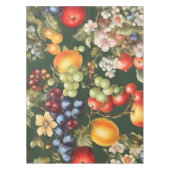 Elegant Italiaans design met bloemen en fruit Tafelkleed (Voorkant)
