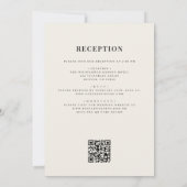 Elegant Italian Lemon QR Code Wedding Kaart (Achterkant)