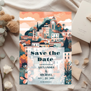 Elegant Italië Capri Bestemming Bruiloft Save The Date