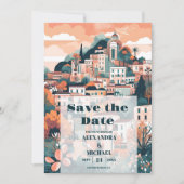 Elegant Italië Capri Bestemming Bruiloft Save The Date (Voorkant)