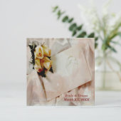 Elegant Ivoor met uitnodiging tot weddenschap met  (Staand voorkant)