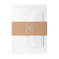 Elegant Ivoor Monogram Verzacht Koperen Huwelijk