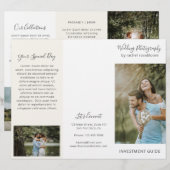 Elegant ivoorfotografie Zakelijke brochure (Voorkant / Achterkant)