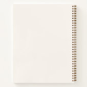 Elegant Ivory Cream Gold Monogram Notitieboek (Achterkant)