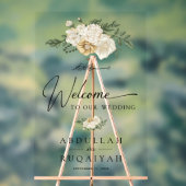 Elegant Ivory Floral Muslim Wedding Welcome (Neutre)