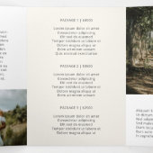 Elegant Ivory Fotofotografie drievoudig brochure Drieluik Kaart (Binnenkant midden)