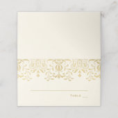 Elegant Ivory Gold  Glamour Wedding (Buitenkant ongevouwen)