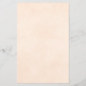 Elegant Ivory Peach Roos BUDGET Weddenschap Uitnod (Achterkant)