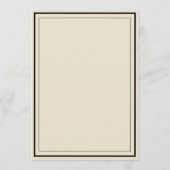 Elegant Ivory The Night Before Rehearsal Dinner Kaart (Achterkant)