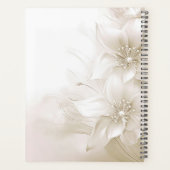 Elegant Ivory White Flowers Planner (Dos)