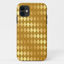 Élégant Jacquard d'impression coque iphone or