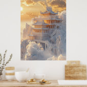 Elégant Jade Blanche et Poster du Palais Doré (Cuisine)