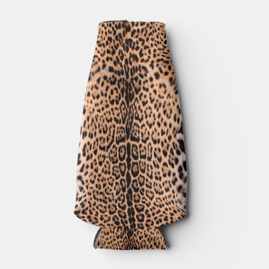 Elegant Jaguar Fur Custom Sjabloon Flesjeskoeler (Voorkant)