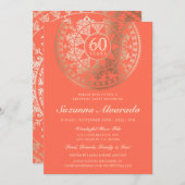 Élégant jalon Anniversaire Invitations Gold Foil (Devant / Derrière)