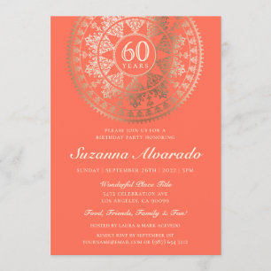 Élégant jalon Anniversaire Invitations Gold Foil