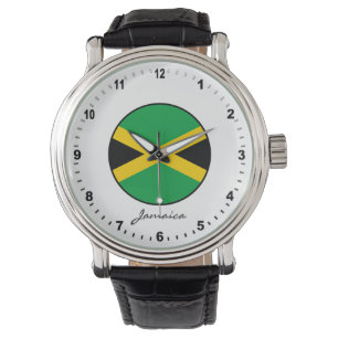 Elegant Jamaica Watch & Jamaicaanse vlag Horloge