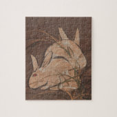 Elegant Japanese Edo Period Rabbits Jigsaw Puzzle (Vertical)