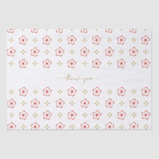 Elegant Japanese Plum Blossom Tissuepapier