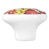 Elegant Japans najaar Kimono Keramische Knop (Zijkant)