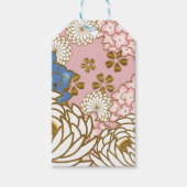 Elegant Japans patroon Favor Box Sierkussen St. Cadeaulabel (Voorkant)