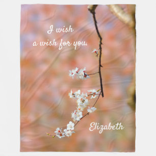 Elegant Japans prijsbloesems Fleece Deken