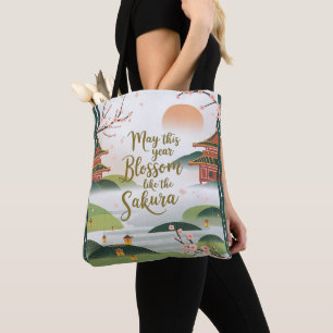 Elegant Japans Tuinontwerp - Sakura Bloesems Draagtas