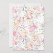 Elégant jardin bohème invitation mariage (Dos)