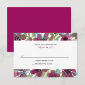 Elégant jardin de fleurs d'aquarelle | RSVP pour m (Devant / Derrière)