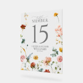 Elégant Jardin Fleurs Aquarelle Numéro de tableau (Angle)