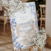 Elégant Jardin Français Bleu Mariage Floral Bienve