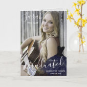 Elegant Je hebt foto Collage Graduatio gestudeerd Kaart (Gele Bloem)