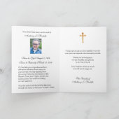 Élégant Jésus Croix Condolence catholique Merci (Intérieur)