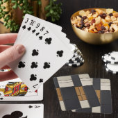Élégant jeu de cartes classique à blocs de couleur (In Situ)