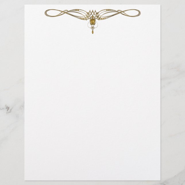 Elegant jewel Letterhead Briefhoofd (Voorkant)
