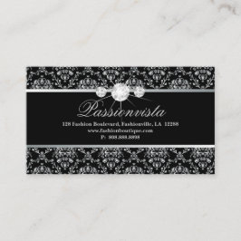 Elegant Jewelry Diamonds Silver Damask Loyalty