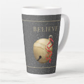 Elegant Jingle Bell, GELOOF MET sneeuw Latte Mok (Rechterhoek)