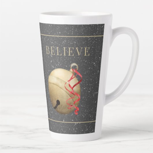 Elegant Jingle Bell, GELOOF MET sneeuw Latte Mok (Rechts)
