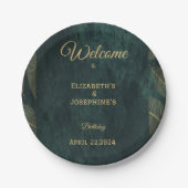 Elegant Joint Double Birthday Twin Poster Papieren Bordje (Voorkant)