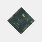 Elegant Joint Double Birthday Twin Poster Servet (Hoek)