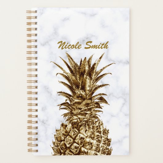 élégant joli ceinture en or et blanc marbre ananas (Devant)